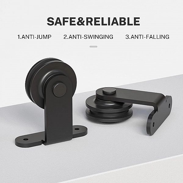 System Drzwi Przesuwanych Loft Szyna Czarny Zestaw 244 cm TSMST