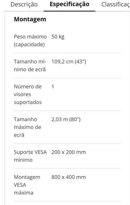 Suporte TV novo articulado para Tvs até 85" polegadas