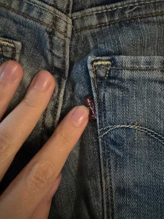 Jeansy biodrówki vintage y2k proste nogawki levi’s xs