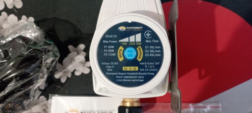 Насос  для  повышения давления Optima Prime DC 15-30 AUTO
