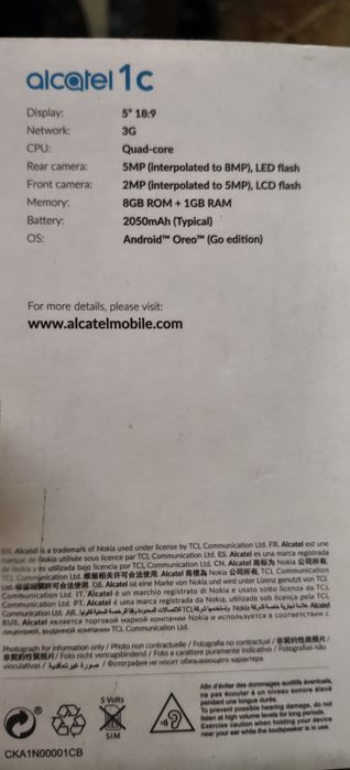 Alcatel 1C novo ...