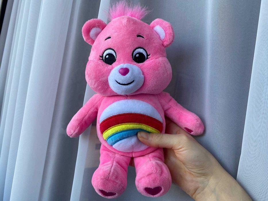 Фірмова м'яка іграшка, рожевий ведмедик Care Bears - Cheer Bear