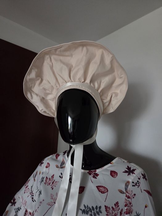 Czepek bonnet opaska z wiązaniem