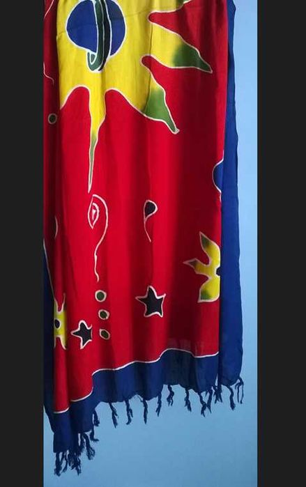 Pareo sarong chusta szal kolorowy z rayonu