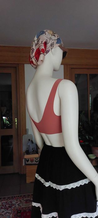 miękki brzoskwiniowy biustonosz bezszwowy Sloggi soft braletka Zero Feel 2.0 Bralette 38 M