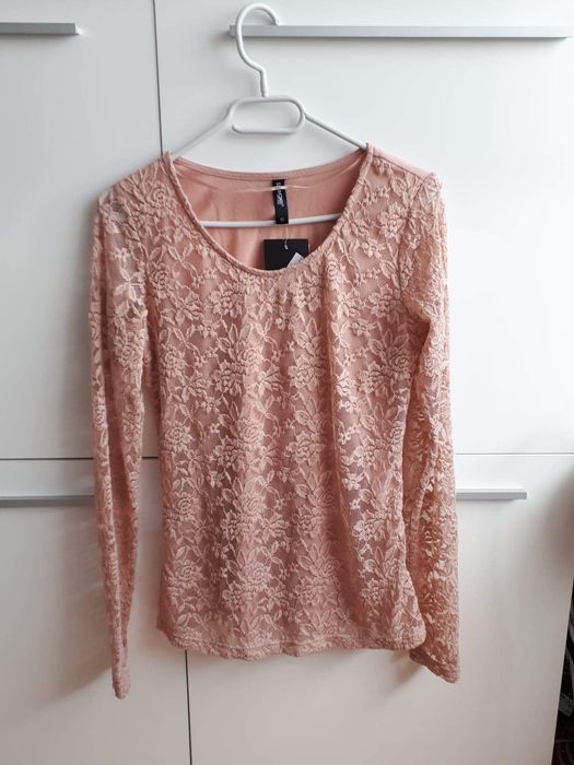 Bluzka nowa XS koronka, tania wysyłka olx