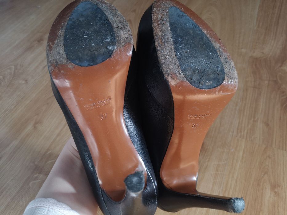 Czarne szpilki. Rozmiar 37