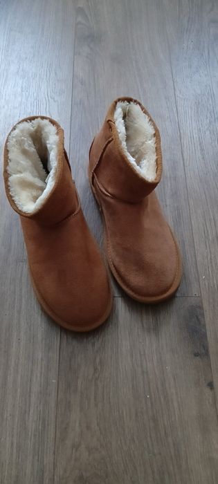 Чоботи замшеві з хутром