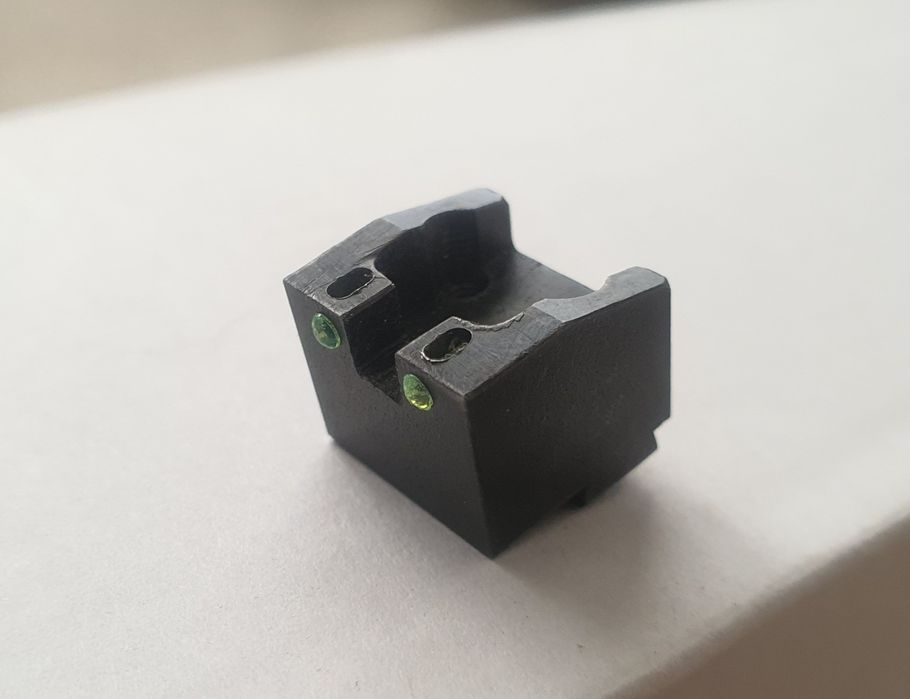 Wysoka szczerbina szczerbinka światłowodowa do Glocka