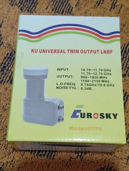 Конвертер Eurosky UTP-5 Twin 2TV Сспутниковый Универсальный линей конв