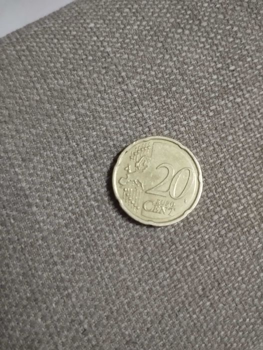 Moeda 20 cêntimos Letónia 2014