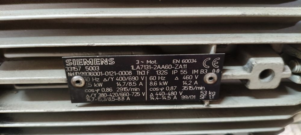 Silnik 3 fazowy 7.5kW Siemens