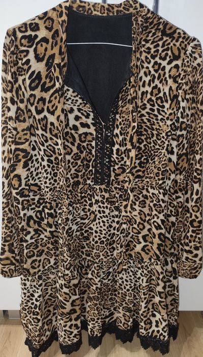 Sukienka damska w panterkę