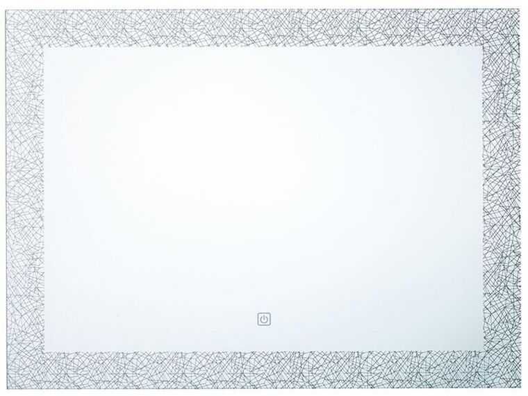 Espelho WC de parede com iluminação LED 60 x 80 cm (anti-embaciante)