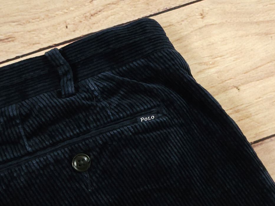 POLO RALPH LAUREN Spodnie Sztruksowe Męskie Granatowe r. 38/32