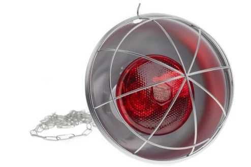 Lampa grzewcza, oprawa, sztuczna kwoka promiennik czerwony ZESTAW