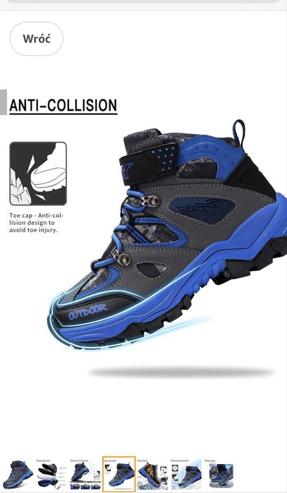 Buty VITIKE Bawełniane Zimowe, śniegowe trekingowe 36 Nowe