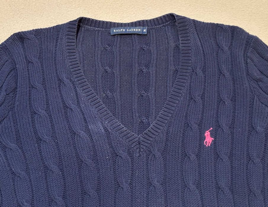 Sweter Warkocz Ralph Lauren roz. M