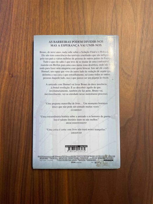 Livro O Rapaz do Pijama às Riscas