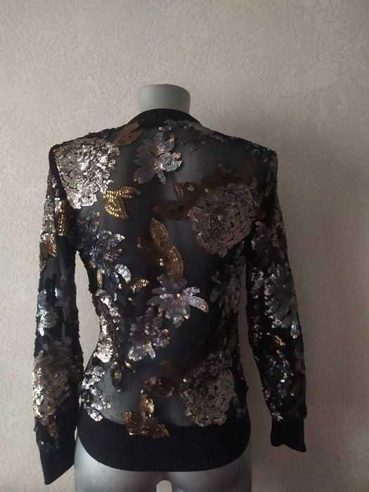 Лёгкая куртка бомбер с пайетками, bcbg maxazria сатиновый пиджак, хаки