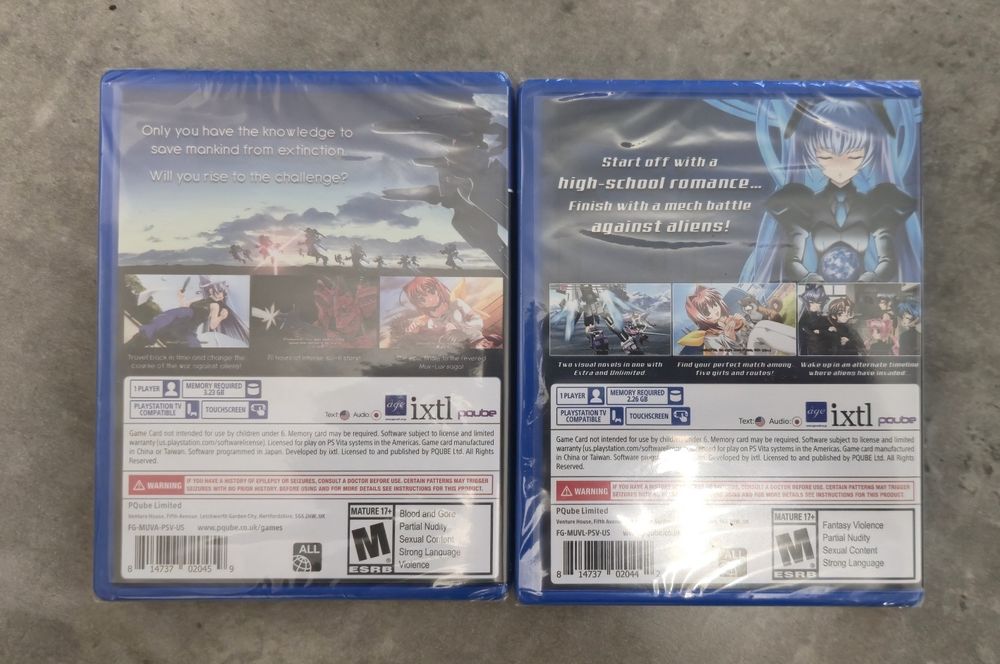 Продам ігри із серії Muv Luv для PS Vita