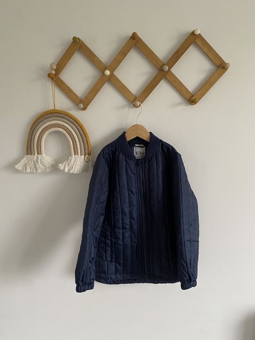 Kurtka pikowana granatowa 122 vrs przejściowa wiosenna