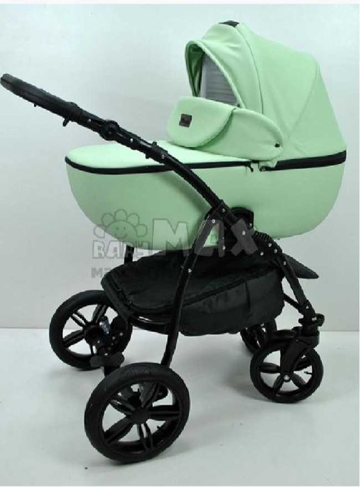 Универсальная коляска 2в1, Экокожа - Victoria Gold Classic (Мятный)