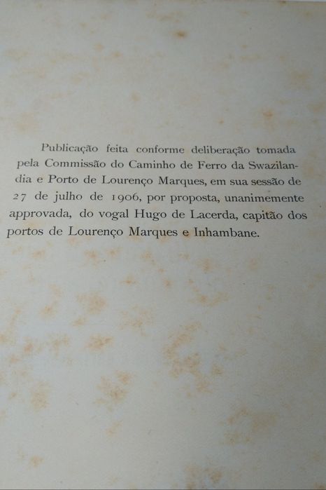 Relatório da Construção do Porto de Lourenço Marques