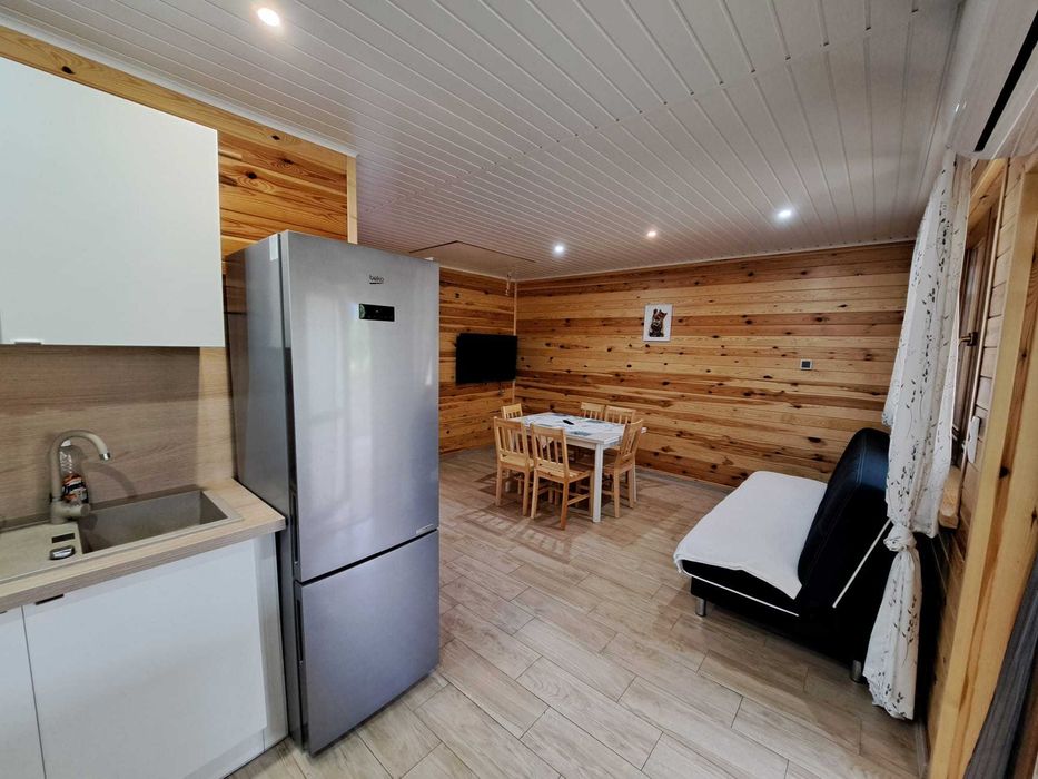 Domek nad jeziorem. Bory Tucholskie.  Las, ryby, grzyby.