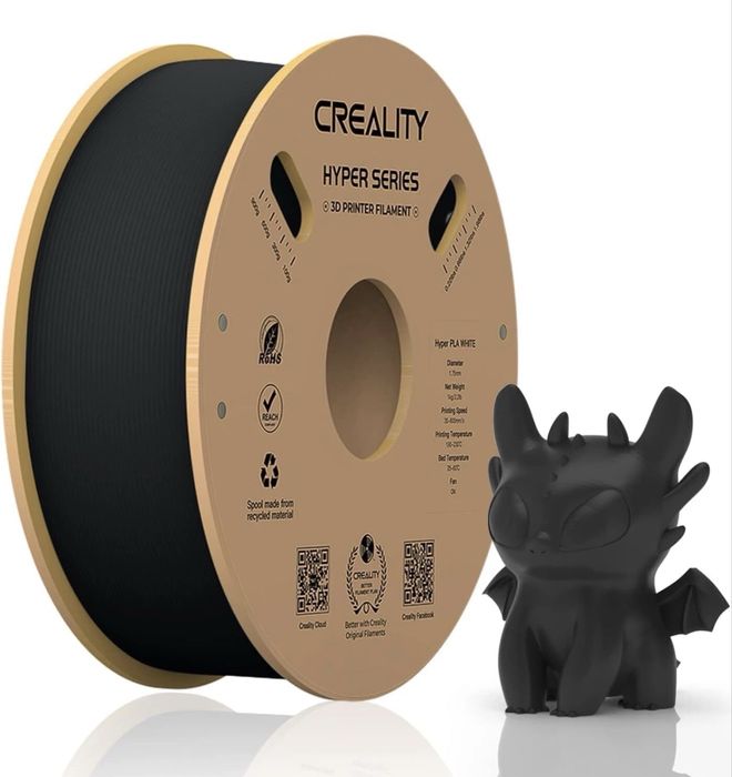 Філамент Creality HYPER PLA black, gray, white