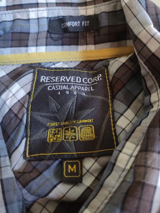 Koszula w kratkę kolorowa rozmiar M marki Reserved Corp. Casual Apparel