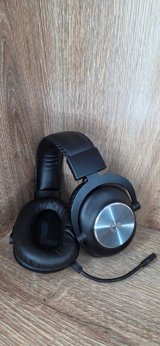 Słuchawki Przewodowe Nauszne Logitech PRO X Czarne Mikrofon Kabel Usb Typu C Kabel Jack-Jack