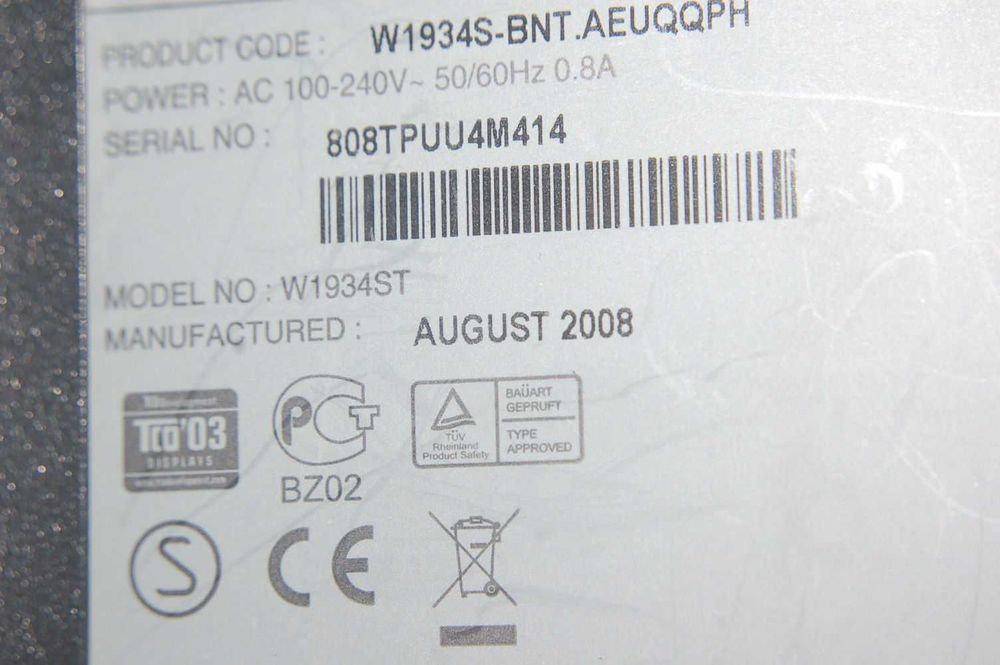 Monitor LG Flatron  1934ST