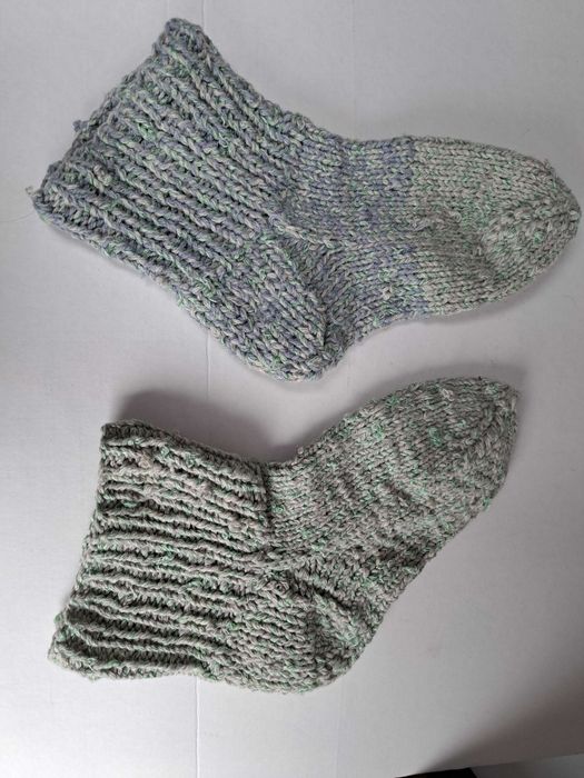 Skarpety skarpetki grube robione ręcznie