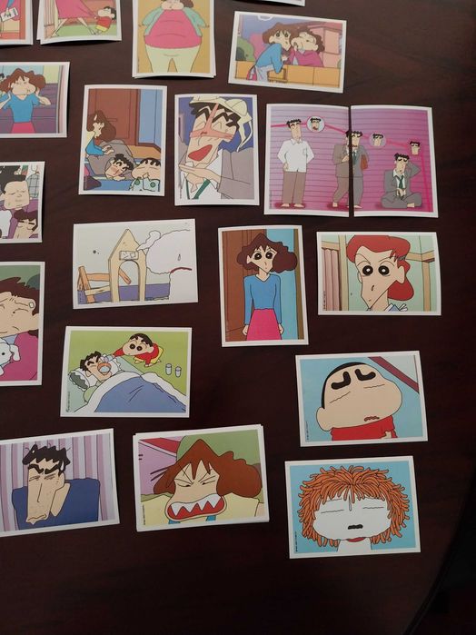 Lote 45 cromos autocolantes Shinchan, Panini, Vintage, edição limitada