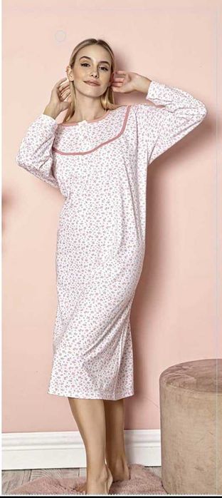 Koszula nocna damska ocieplana