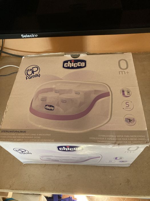 Esterelizador de biberons a vapor da Chicco