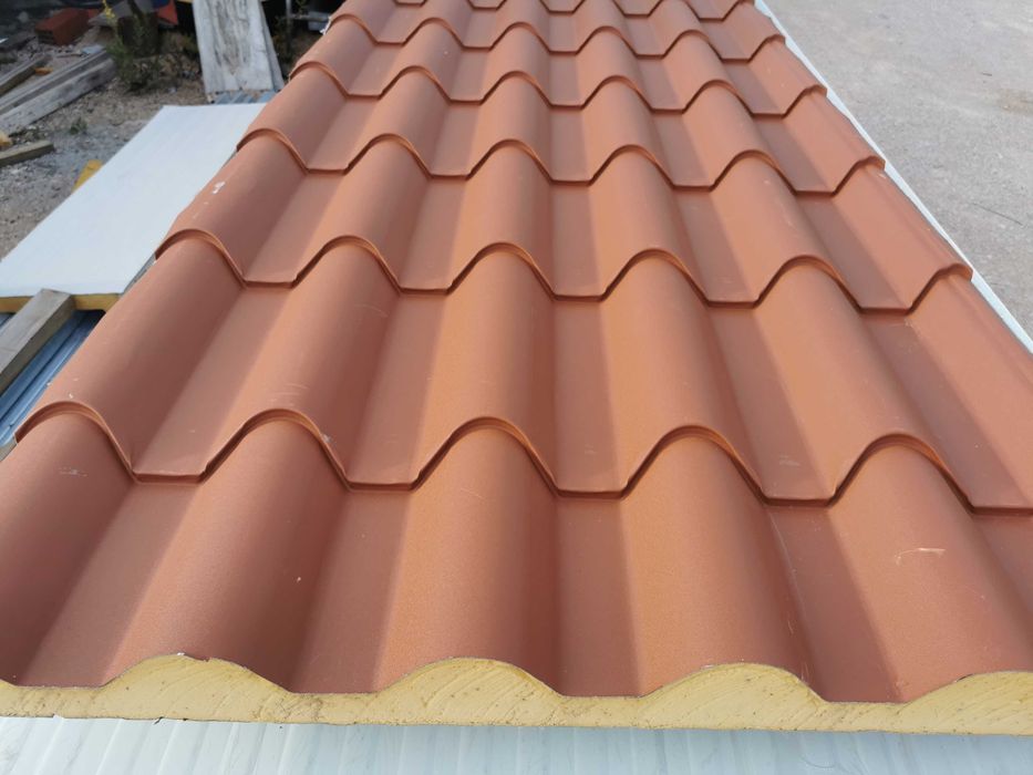 Painel Sandwich imitação de telha 40mm