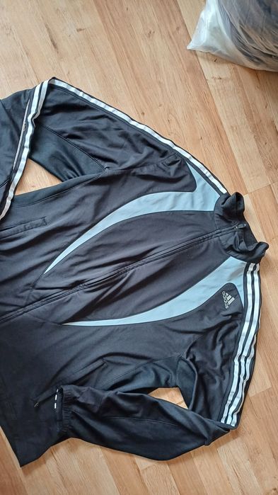 Kurtka męska bluza Czarna Adidas na zamek rozmiar XL