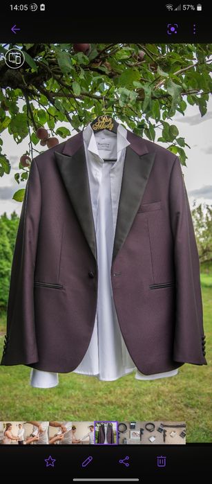 Garnitur męski (marynarka + spodnie) ślubny