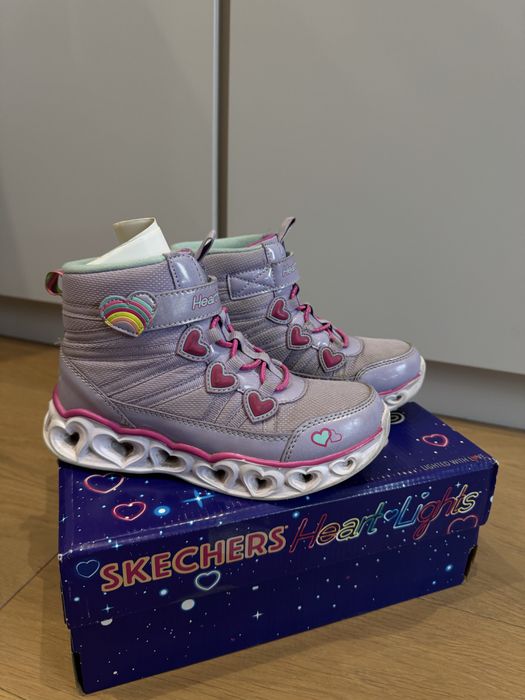 Осінні ботинки Скечерс, Skechers, дитячі ботинки, чоботи для дівчинки