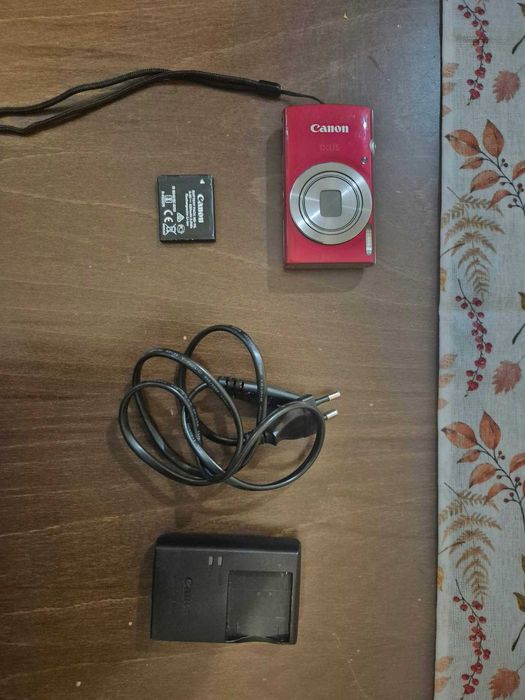 Canon IXUS 175 HS + bateria + ładowarka | w pełni sprawny | bardzo dobry stan