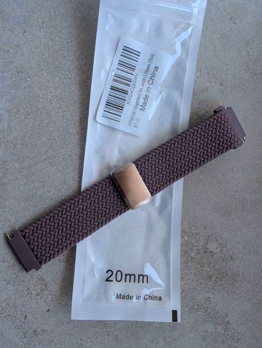 Pulseira Nylon Elástica 20mm Roxo escuro