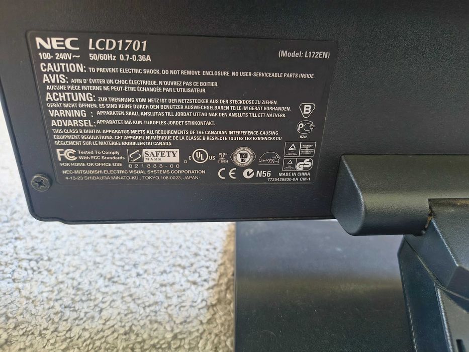 Monitor firmy NEC