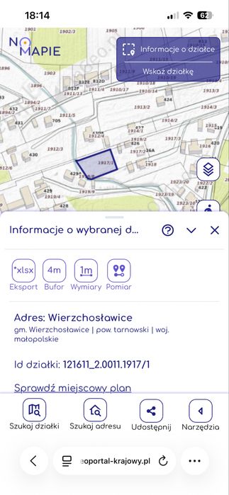 Na sprzedaz dzialka budowlana Wierzchosławice