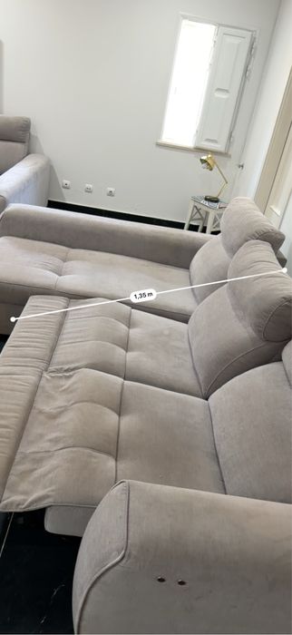 Sofa 3 lugares reclinaveis