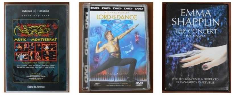 3 DVD musicais originais