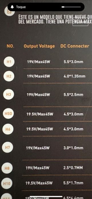 2HIX Smart Universal Adapter / Adaptador universal computador Portátil