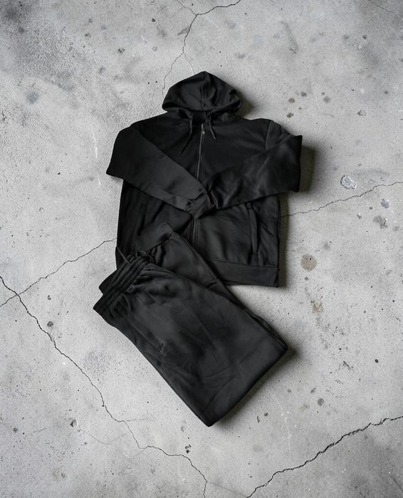 Dres męski rozpinany czarny XL