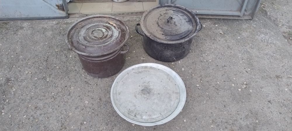 Кастрюли 3-15л эмаль,алюминий